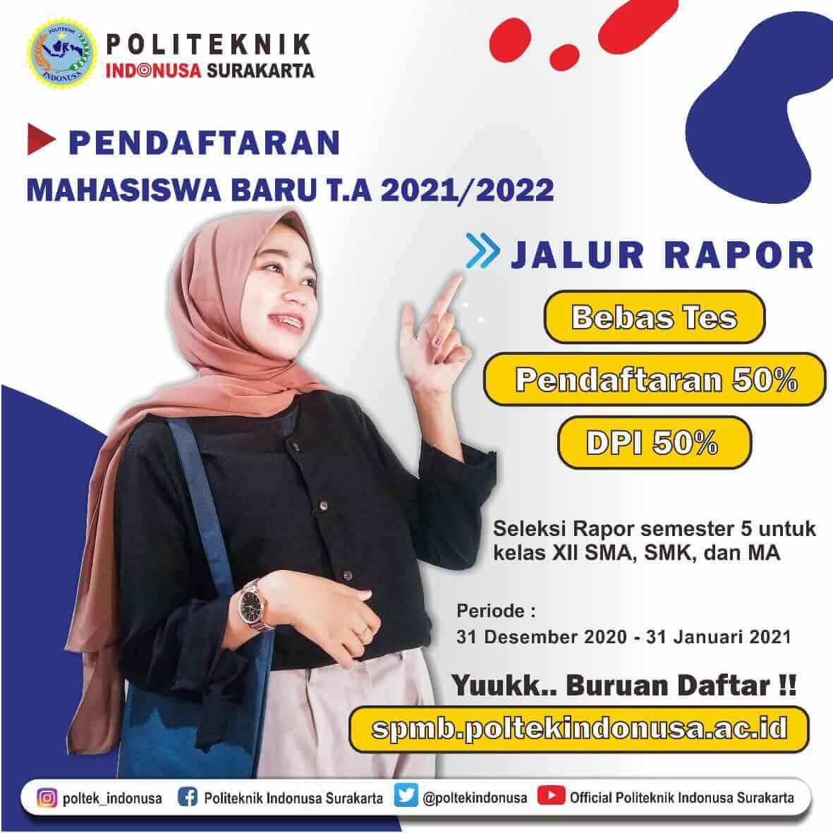 Penerimaan Mahasiswa Baru Jalur Rapor Penerimaan Mahasiswa Baru Jalur Rapor