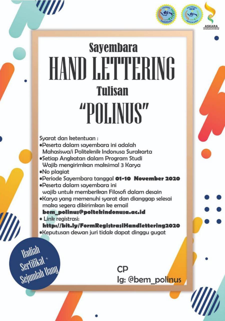 Sayembara Hand Lettering Sayembara Hand Lettering