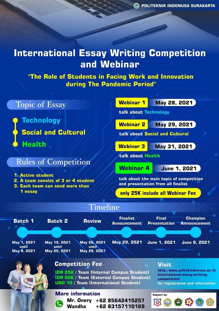 International Essay Writing Competition and Webinar