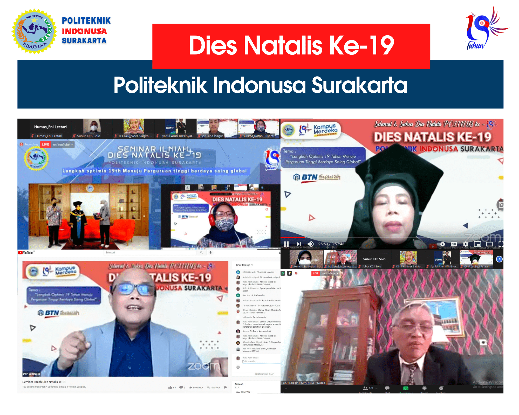 Seminar Puncak Acara Dies Natalis ke-19 Politeknik Indonusa Surakarta