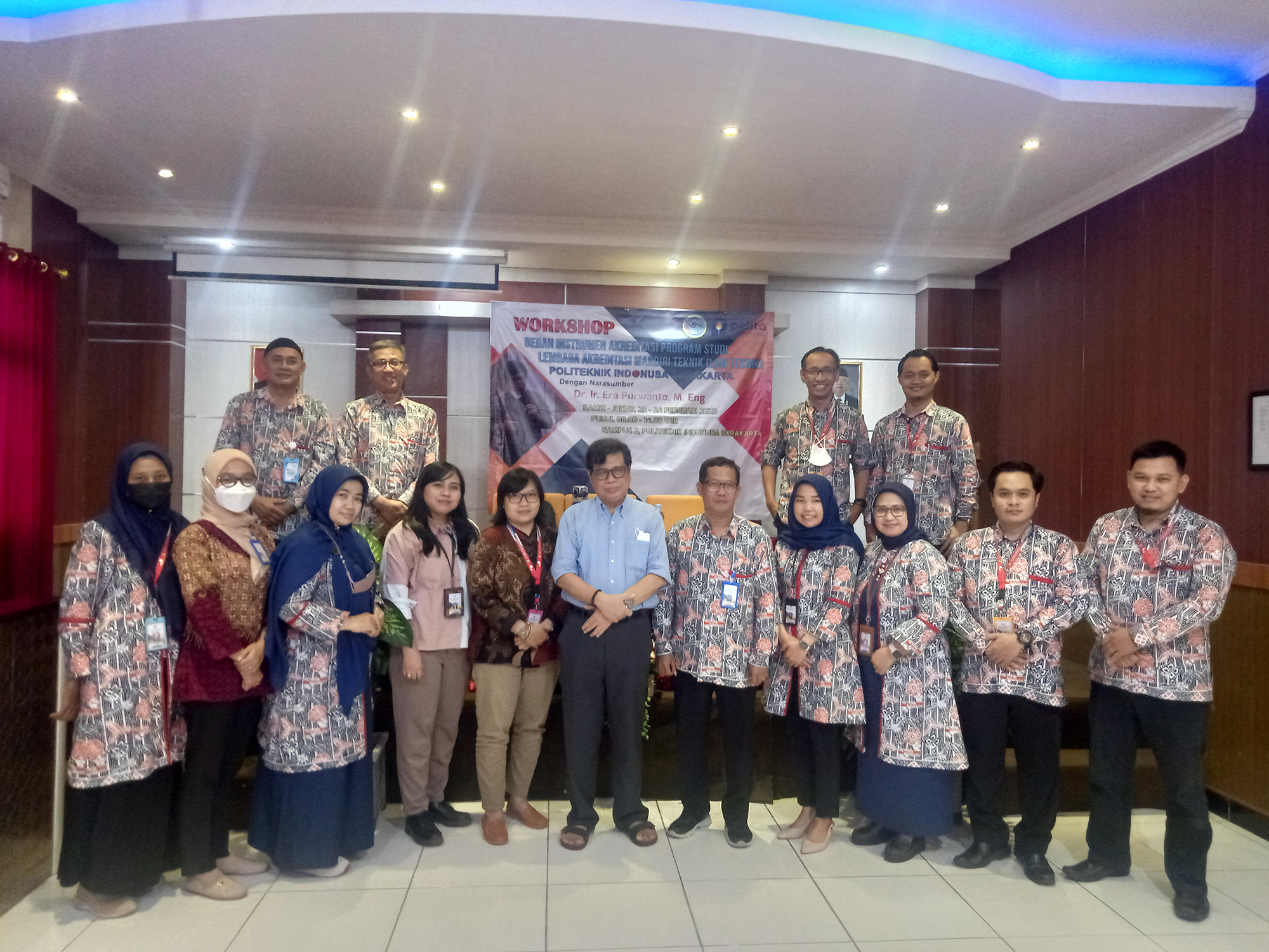 Politeknik Indonusa Menggelar Workshop “Bedah Instrumen Akreditasi Program Studi Lembaga Akreditasi Mandiri (LAM Teknik)”